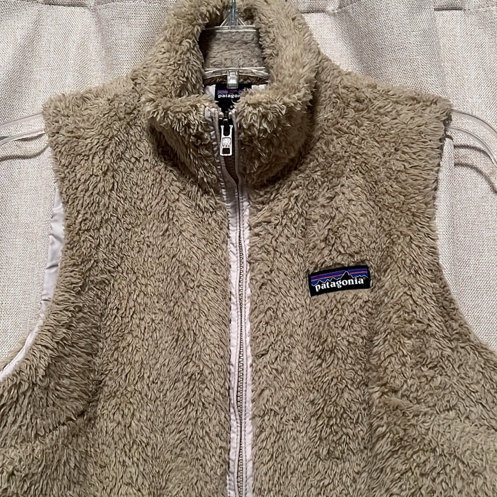 Patagonia Women's Los Gatos Fleece Vest Khaki Size Small - Picture 3 of 6